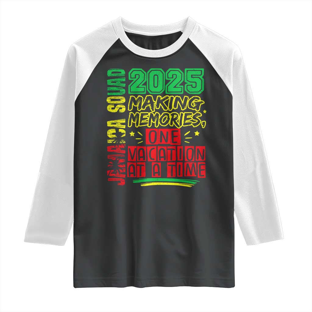 Vacation Jamaica 2025 Raglan Shirt Matching Family Jamaica Squad - Wonder Print Shop