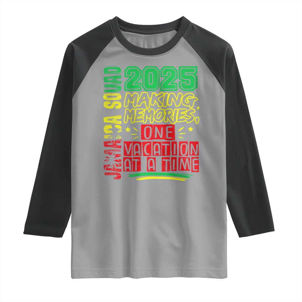 Vacation Jamaica 2025 Raglan Shirt Matching Family Jamaica Squad - Wonder Print Shop