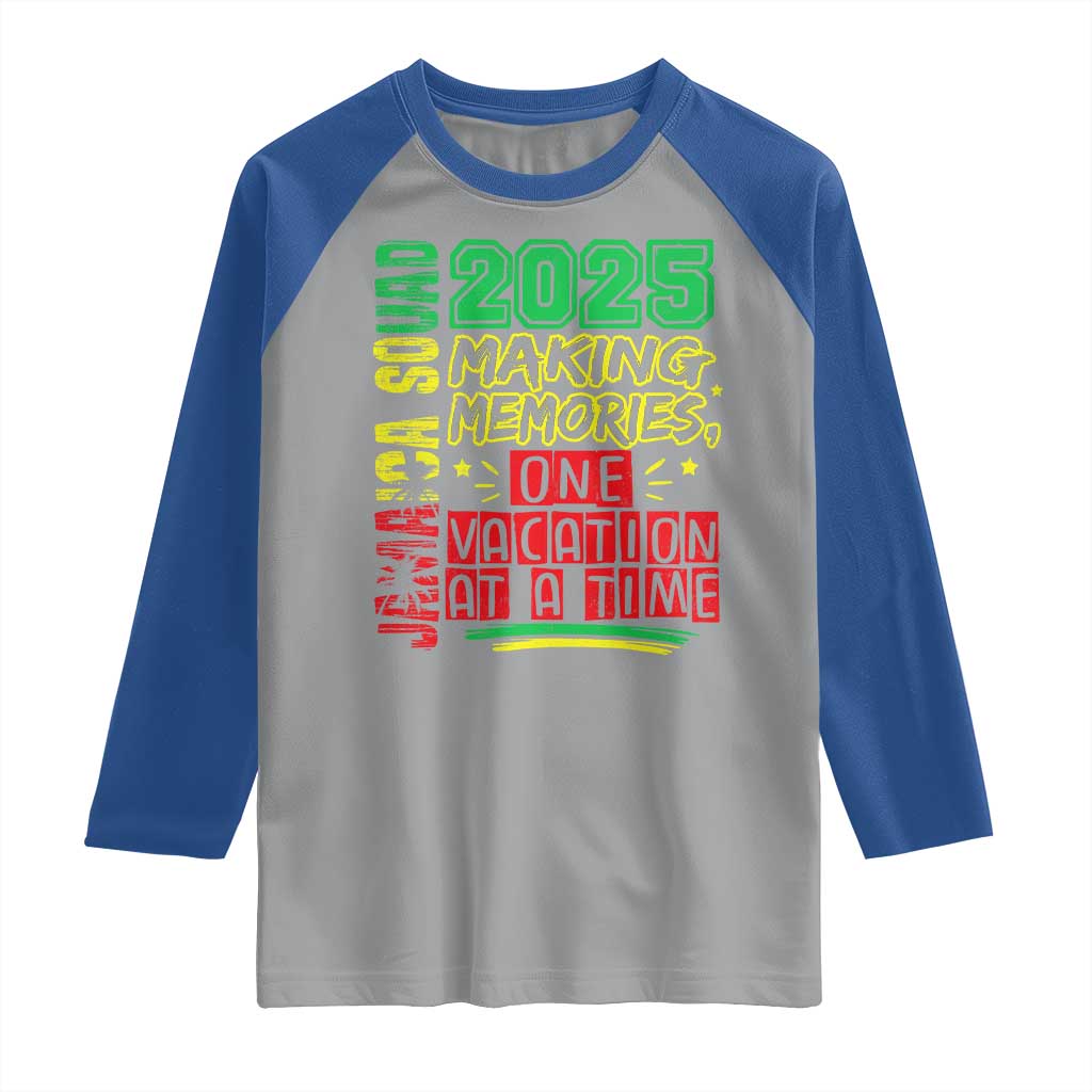 Vacation Jamaica 2025 Raglan Shirt Matching Family Jamaica Squad - Wonder Print Shop