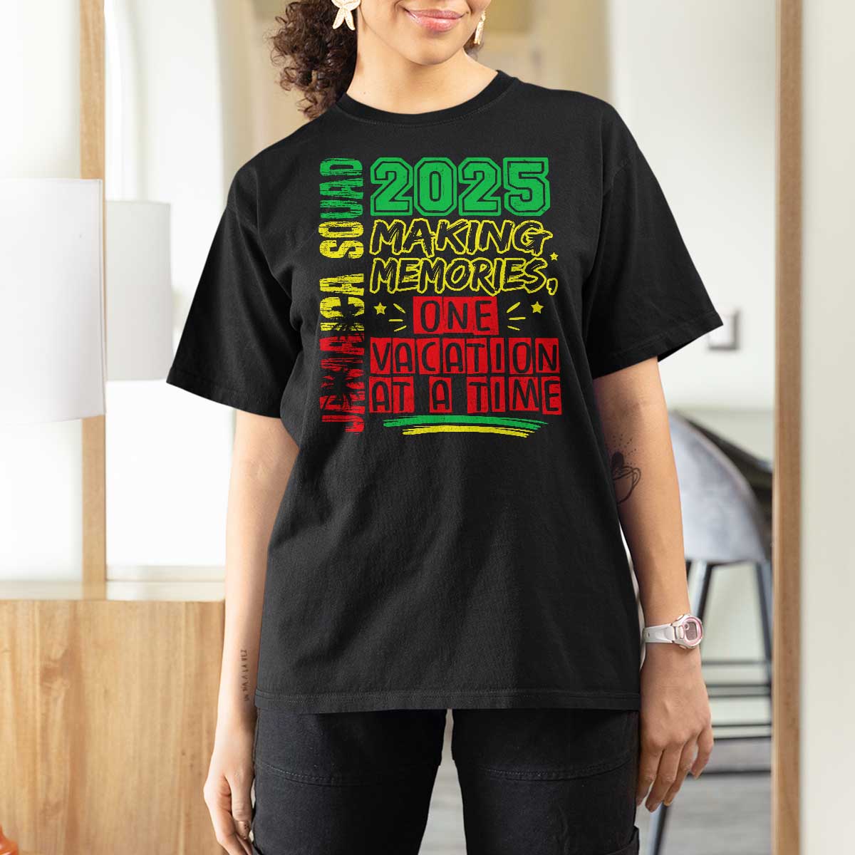 Vacation Jamaica 2025 T Shirt For Women Matching Family Jamaica Squad - Wonder Print Shop