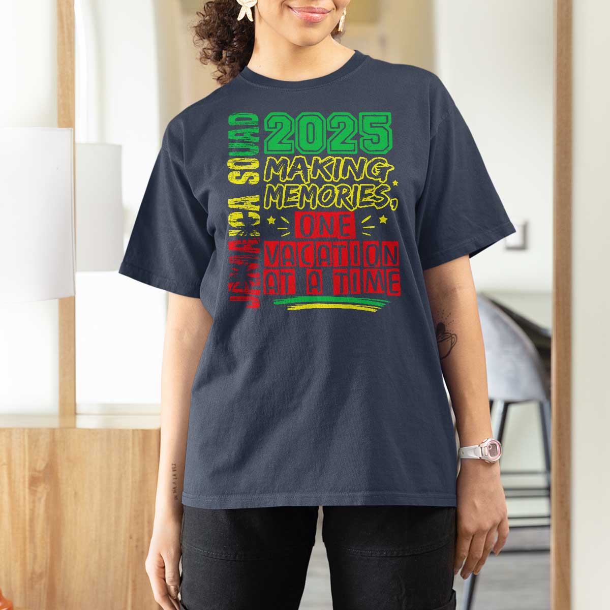 Vacation Jamaica 2025 T Shirt For Women Matching Family Jamaica Squad - Wonder Print Shop