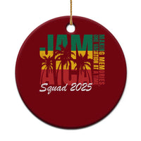 Family Vacation Jamaica 2025 Ceramic Ornament Matching Girls Trip Jamaica Squad - Wonder Print Shop