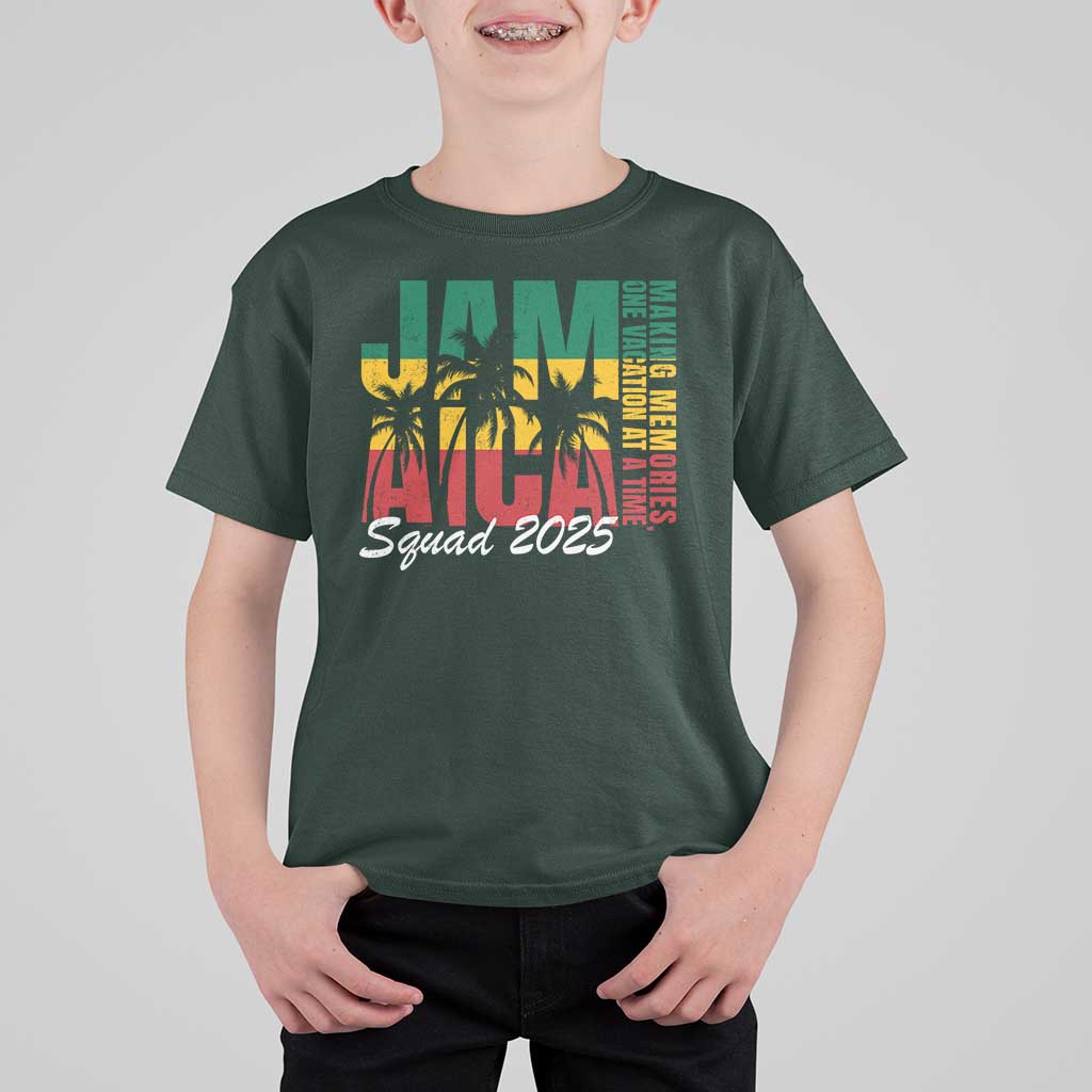 Family Vacation Jamaica 2025 T Shirt For Kid Matching Girls Trip Jamaica Squad - Wonder Print Shop