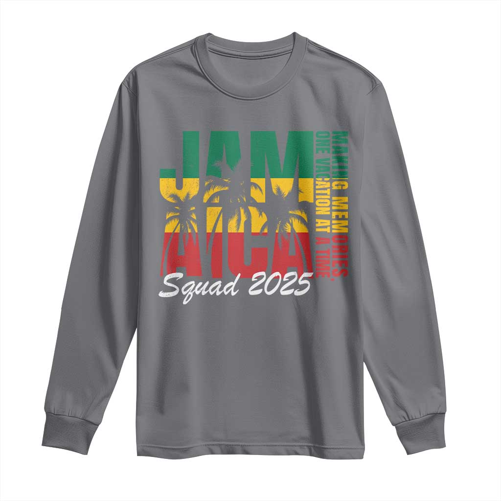 Family Vacation Jamaica 2025 Long Sleeve Shirt Matching Girls Trip Jamaica Squad - Wonder Print Shop