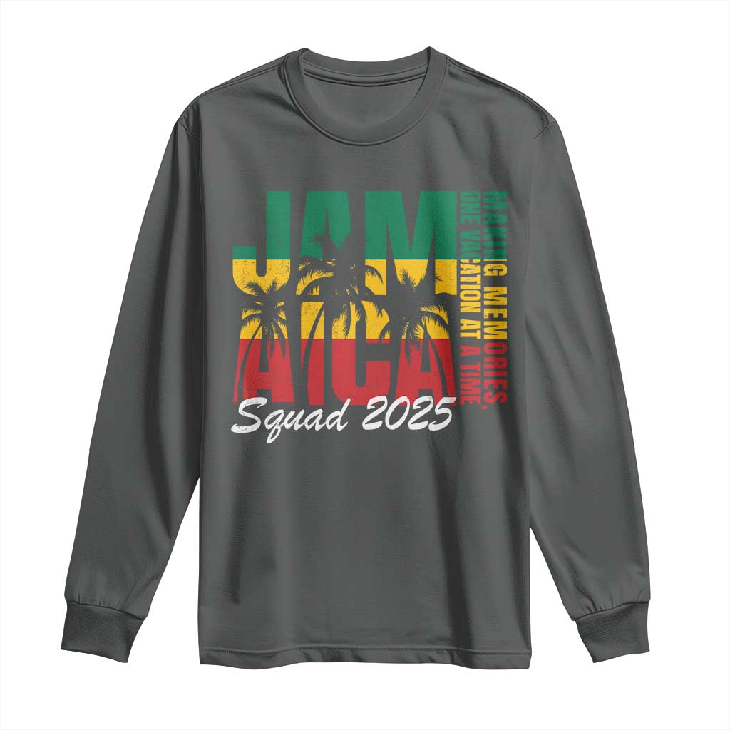 Family Vacation Jamaica 2025 Long Sleeve Shirt Matching Girls Trip Jamaica Squad - Wonder Print Shop