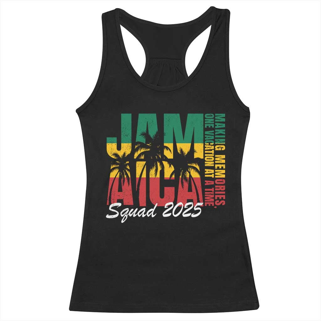 Family Vacation Jamaica 2025 Racerback Tank Top Matching Girls Trip Jamaica Squad - Wonder Print Shop