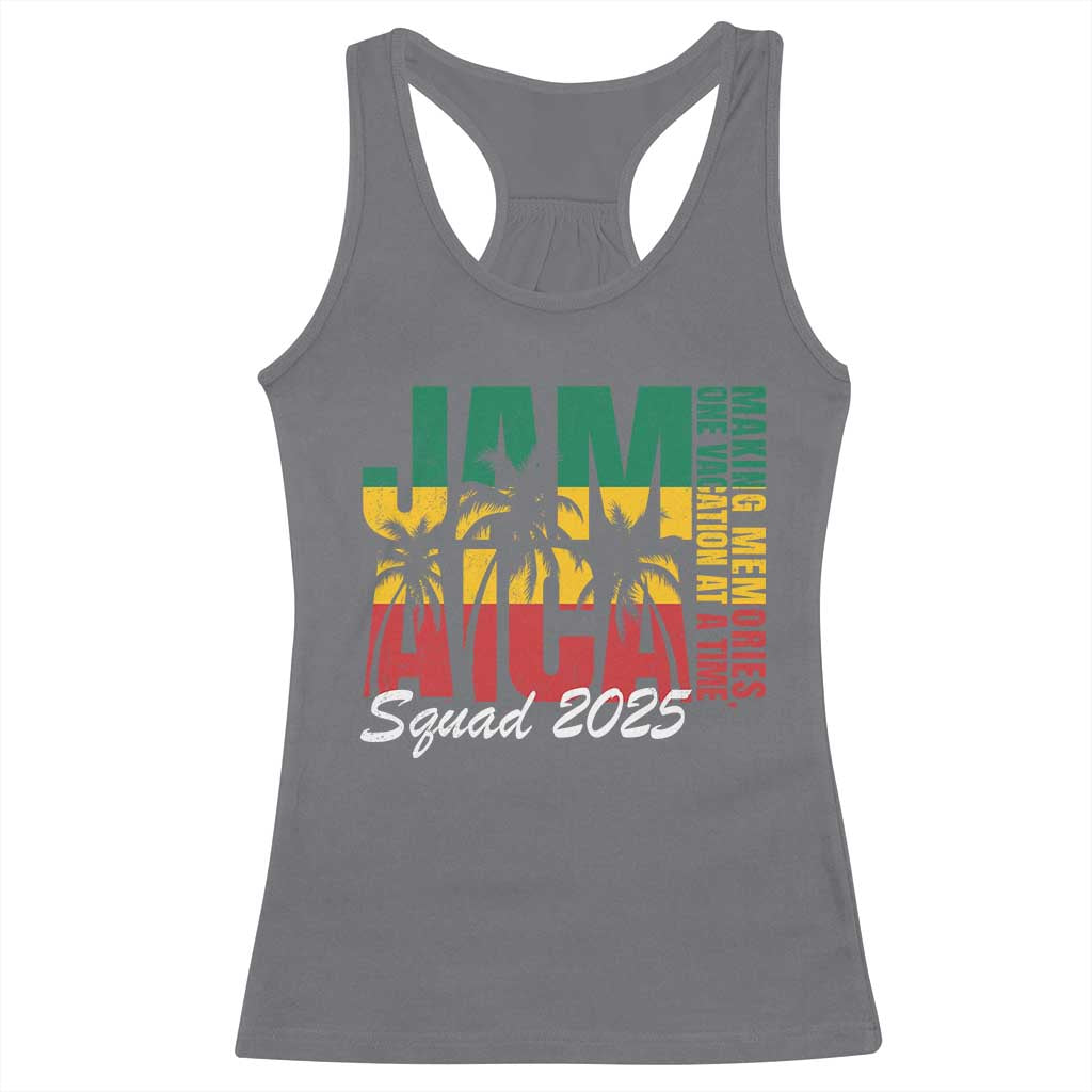 Family Vacation Jamaica 2025 Racerback Tank Top Matching Girls Trip Jamaica Squad - Wonder Print Shop