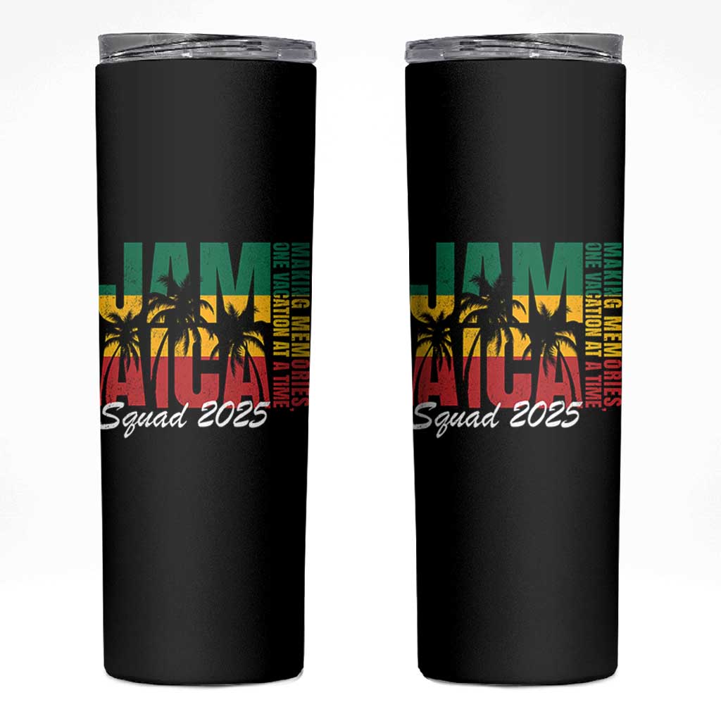 Family Vacation Jamaica 2025 Skinny Tumbler Matching Girls Trip Jamaica Squad - Wonder Print Shop