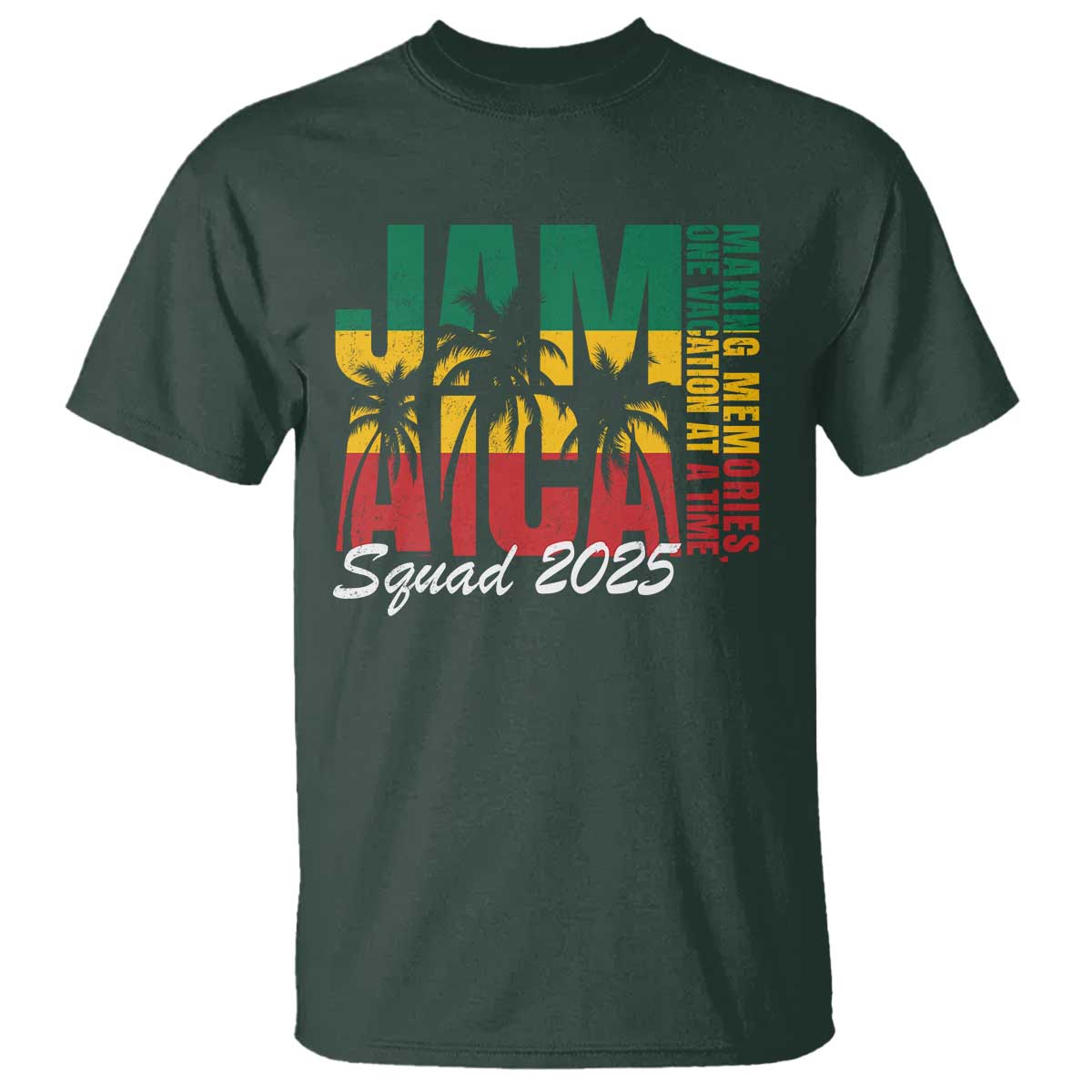 Family Vacation Jamaica 2025 T Shirt Matching Girls Trip Jamaica Squad - Wonder Print Shop