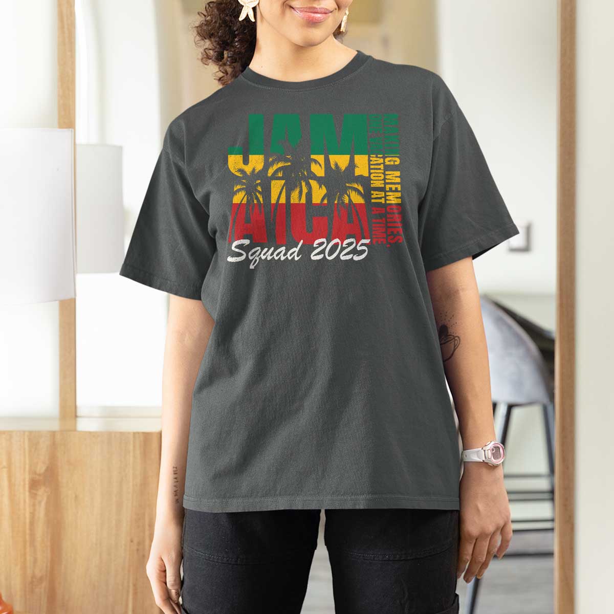 Family Vacation Jamaica 2025 T Shirt For Women Matching Girls Trip Jamaica Squad - Wonder Print Shop
