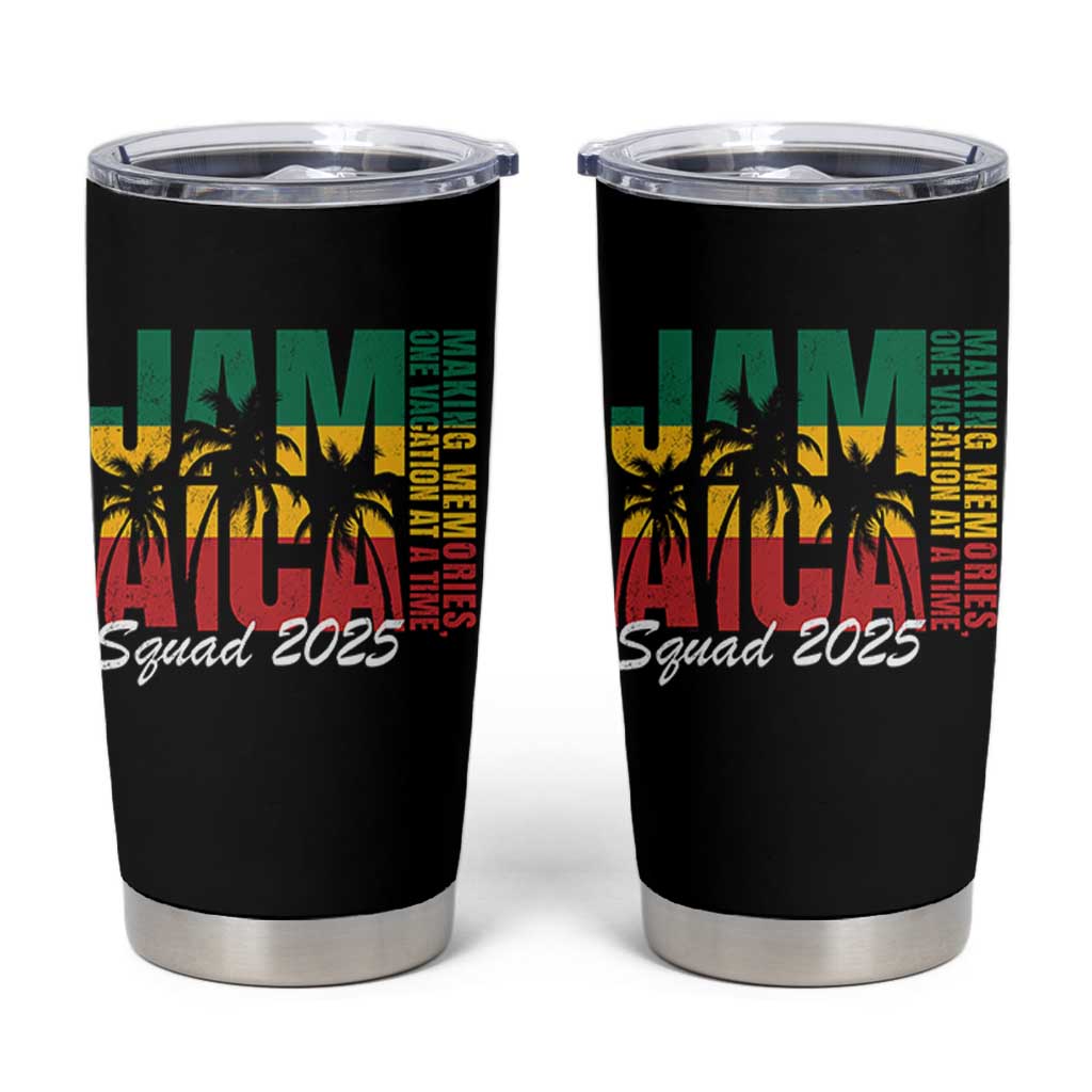 Family Vacation Jamaica 2025 Tumbler Cup Matching Girls Trip Jamaica Squad - Wonder Print Shop