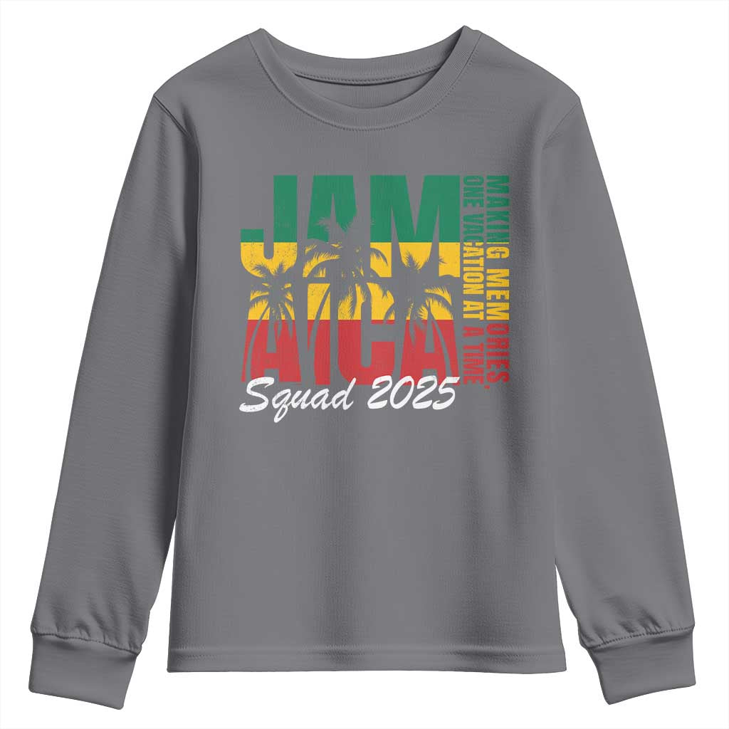 Family Vacation Jamaica 2025 Youth Sweatshirt Matching Girls Trip Jamaica Squad - Wonder Print Shop