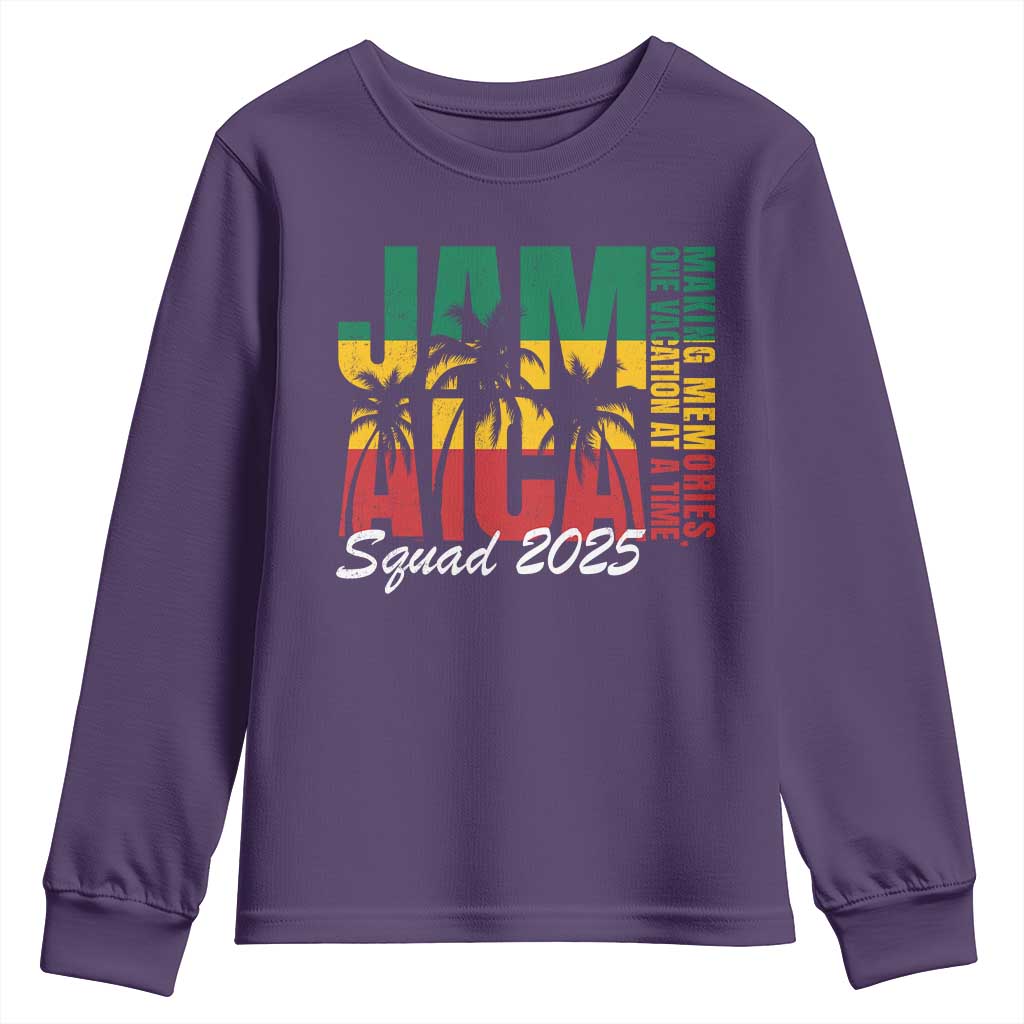 Family Vacation Jamaica 2025 Youth Sweatshirt Matching Girls Trip Jamaica Squad - Wonder Print Shop