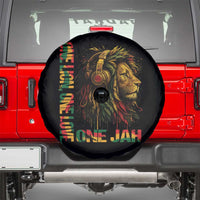 One Love Rasta Lion Spare Tire Cover Rastafari Reggae Jamaica Roots Lion of Judah Dreadlocks - Wonder Print Shop