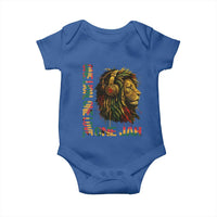 One Love Rasta Lion Baby Onesie Rastafari Reggae Jamaica Roots Lion of Judah Dreadlocks - Wonder Print Shop