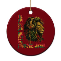 One Love Rasta Lion Ceramic Ornament Rastafari Reggae Jamaica Roots Lion of Judah Dreadlocks - Wonder Print Shop