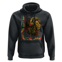 One Love Rasta Lion Hoodie Rastafari Reggae Jamaica Roots Lion of Judah Dreadlocks - Wonder Print Shop