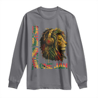 One Love Rasta Lion Long Sleeve Shirt Rastafari Reggae Jamaica Roots Lion of Judah Dreadlocks - Wonder Print Shop