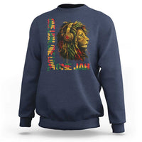 One Love Rasta Lion Sweatshirt Rastafari Reggae Jamaica Roots Lion of Judah Dreadlocks - Wonder Print Shop