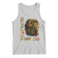 One Love Rasta Lion Tank Top Rastafari Reggae Jamaica Roots Lion of Judah Dreadlocks - Wonder Print Shop