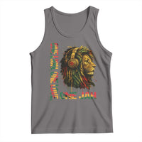 One Love Rasta Lion Tank Top Rastafari Reggae Jamaica Roots Lion of Judah Dreadlocks - Wonder Print Shop