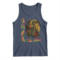 One Love Rasta Lion Tank Top Rastafari Reggae Jamaica Roots Lion of Judah Dreadlocks - Wonder Print Shop