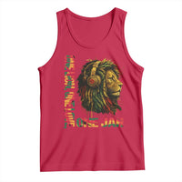 One Love Rasta Lion Tank Top Rastafari Reggae Jamaica Roots Lion of Judah Dreadlocks - Wonder Print Shop