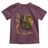 One Love Rasta Lion Toddler T Shirt Rastafari Reggae Jamaica Roots Lion of Judah Dreadlocks - Wonder Print Shop