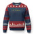 Guitar Rastafari Heartbeat Ugly Christmas Sweater Jamaica ECG Pulse Rasta Reggae Music Vibes - Wonder Print Shop