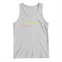 Guitar Rastafari Heartbeat Tank Top Jamaica ECG Pulse Rasta Reggae Music Vibes - Wonder Print Shop
