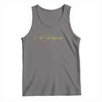 Guitar Rastafari Heartbeat Tank Top Jamaica ECG Pulse Rasta Reggae Music Vibes - Wonder Print Shop