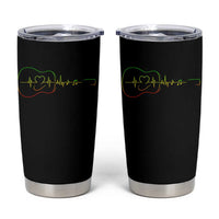 Guitar Rastafari Heartbeat Tumbler Cup Jamaica ECG Pulse Rasta Reggae Music Vibes - Wonder Print Shop