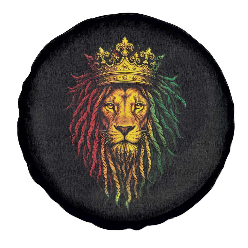 Rasta Reggae Lion Spare Tire Cover Jamaican Pride Lion of Judah Gift for Rastafari - Wonder Print Shop