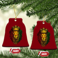 Rasta Reggae Lion Ceramic Ornament Jamaican Pride Lion of Judah Gift for Rastafari - Wonder Print Shop