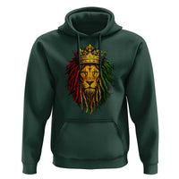 Rasta Reggae Lion Hoodie Jamaican Pride Lion of Judah Gift for Rastafari - Wonder Print Shop