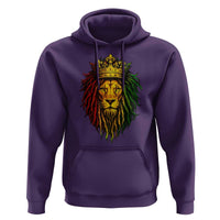 Rasta Reggae Lion Hoodie Jamaican Pride Lion of Judah Gift for Rastafari - Wonder Print Shop