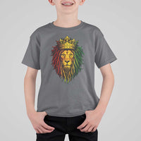 Rasta Reggae Lion T Shirt For Kid Jamaican Pride Lion of Judah Gift for Rastafari - Wonder Print Shop
