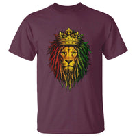Rasta Reggae Lion T Shirt Jamaican Pride Lion of Judah Gift for Rastafari - Wonder Print Shop