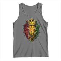 Rasta Reggae Lion Tank Top Jamaican Pride Lion of Judah Gift for Rastafari - Wonder Print Shop