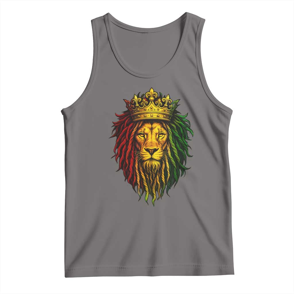 Rasta Reggae Lion Tank Top Jamaican Pride Lion of Judah Gift for Rastafari - Wonder Print Shop