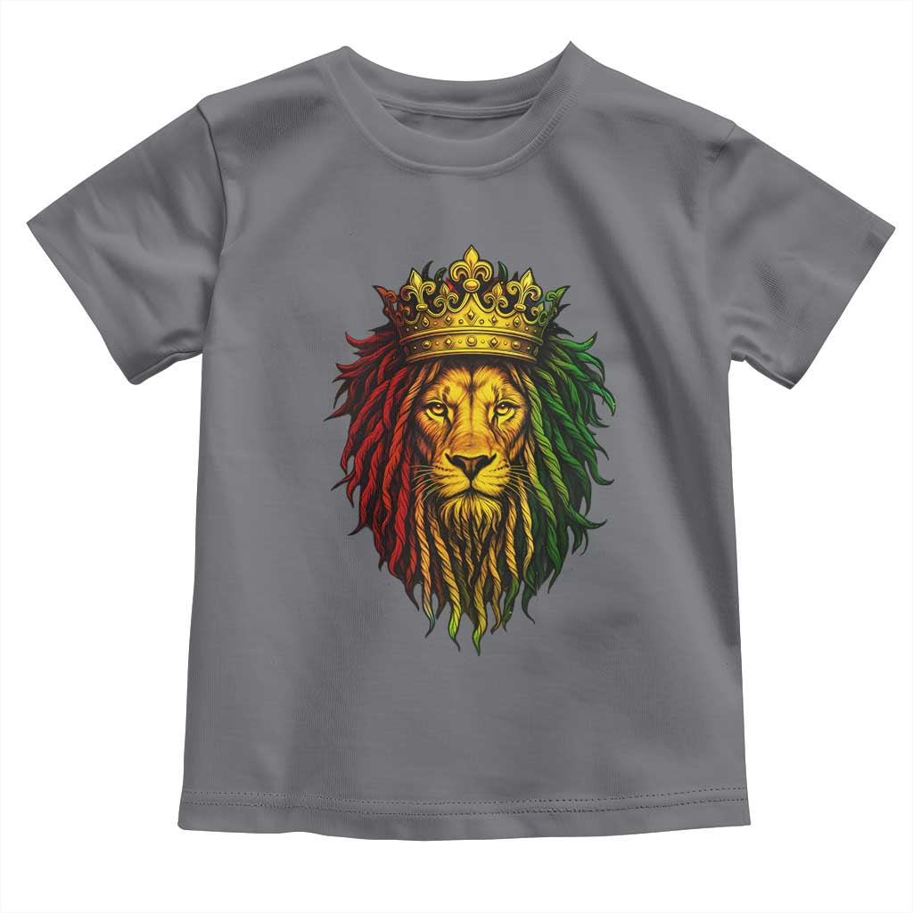 Rasta Reggae Lion Toddler T Shirt Jamaican Pride Lion of Judah Gift for Rastafari - Wonder Print Shop