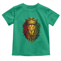 Rasta Reggae Lion Toddler T Shirt Jamaican Pride Lion of Judah Gift for Rastafari - Wonder Print Shop