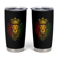 Rasta Reggae Lion Tumbler Cup Jamaican Pride Lion of Judah Gift for Rastafari - Wonder Print Shop