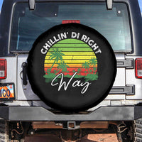 Jamaican Reggae Vibes Spare Tire Cover Retro Rasta Sunset Chill Chillin Di Right Way - Wonder Print Shop