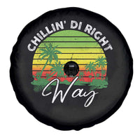 Jamaican Reggae Vibes Spare Tire Cover Retro Rasta Sunset Chill Chillin Di Right Way - Wonder Print Shop