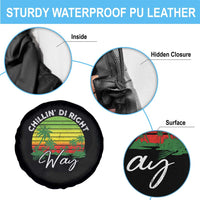 Jamaican Reggae Vibes Spare Tire Cover Retro Rasta Sunset Chill Chillin Di Right Way - Wonder Print Shop