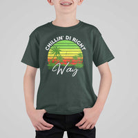 Jamaican Reggae Vibes T Shirt For Kid Retro Rasta Sunset Chill Chillin Di Right Way - Wonder Print Shop
