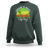Jamaican Reggae Vibes Sweatshirt Retro Rasta Sunset Chill Chillin Di Right Way - Wonder Print Shop