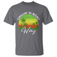 Jamaican Reggae Vibes T Shirt Retro Rasta Sunset Chill Chillin Di Right Way - Wonder Print Shop