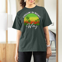 Jamaican Reggae Vibes T Shirt For Women Retro Rasta Sunset Chill Chillin Di Right Way - Wonder Print Shop